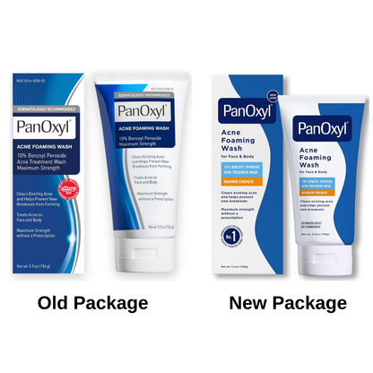 PanOxyl Acne Foaming Wash Benzoyl PeroxidePackage