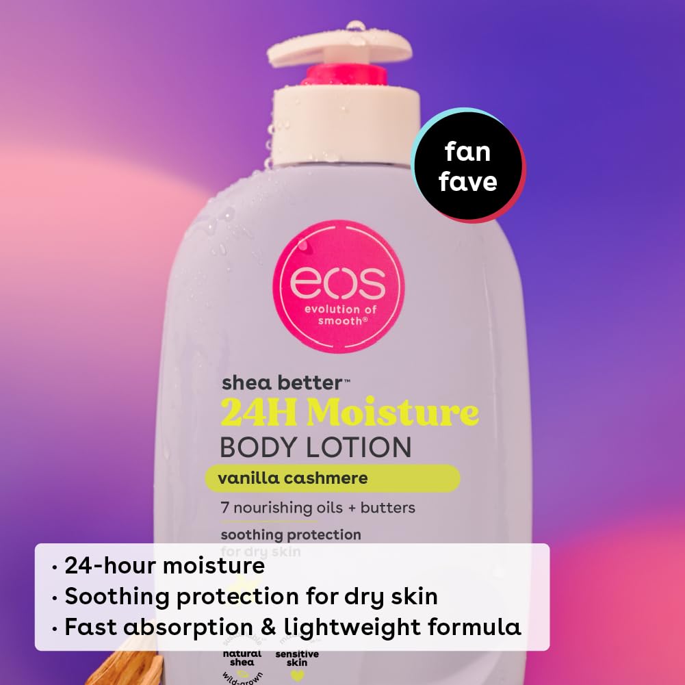 eos Shea Better Body Lotion- Vanilla Cashmere, 24-Hour Moisture Skin Care, Lightweight & Non-Greasy, Made with Natural Shea, Vegan, 16 fl oz - Heri Global - eos Shea Better Body Lotion- Vanilla Cashmere, 24-Hour Moisture Skin Care, Lightweight & Non-Greasy, Made with Natural Shea, Vegan, 16 fl oz - Heri Global -  -  - eos Shea Better Body Lotion- Vanilla Cashmere, 24-Hour Moisture Skin Care, Lightweight & Non-Greasy, Made with Natural Shea, Vegan, 16 fl oz - Heri Global - #tag1# - #tag4#